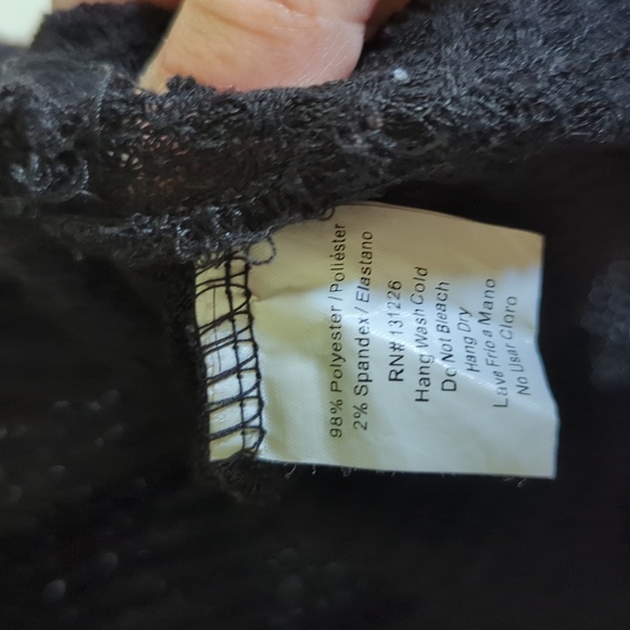 Lara Fashion Button Tie-Front Black Waffle-Knit Cardigan Boxy Oversized Size M - Picture 4 of 5